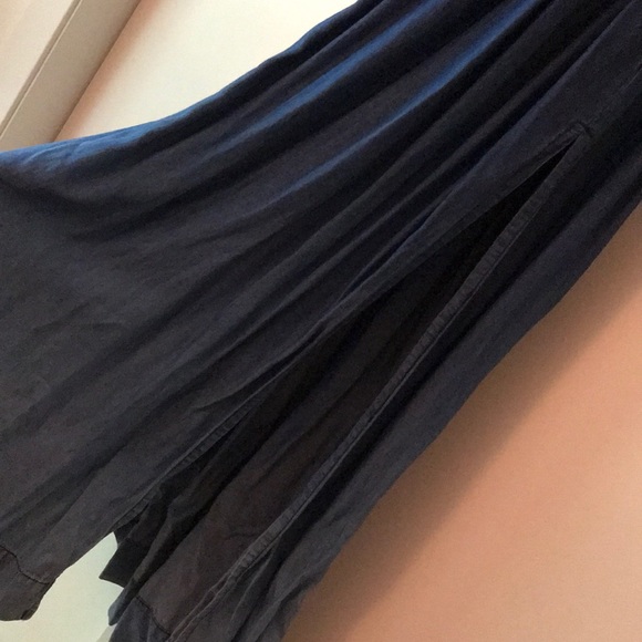 INC Denim Chambray Off-the-Shoulder Maxi, Small - Picture 5 of 6